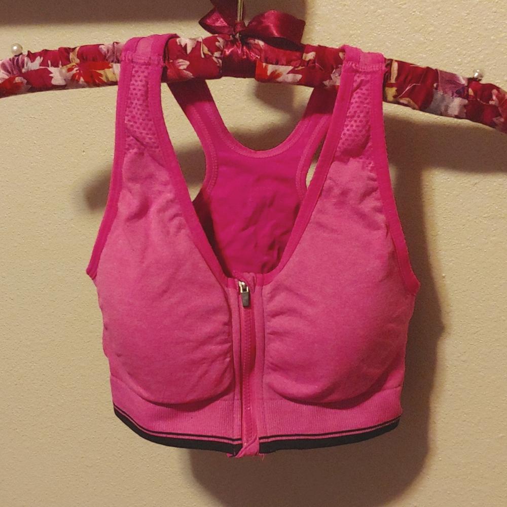 Zip Up Sports Bra